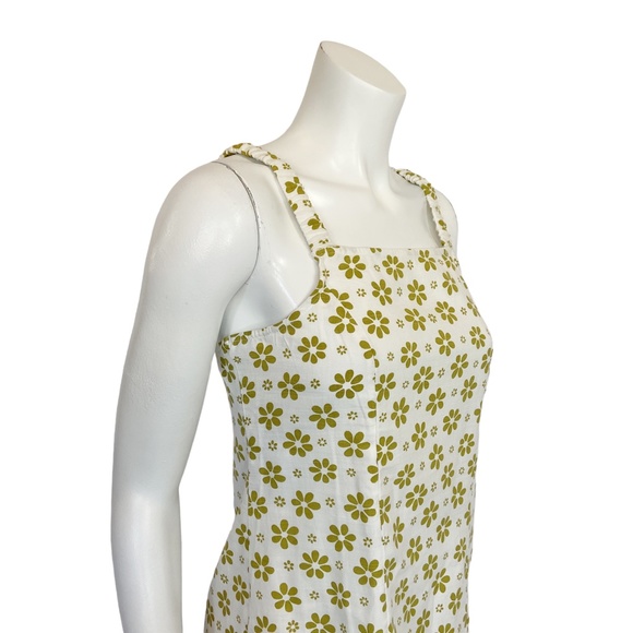 Billabong | Women's Green and White Floral Print Mini Dress | Size: M - Picture 4 of 9